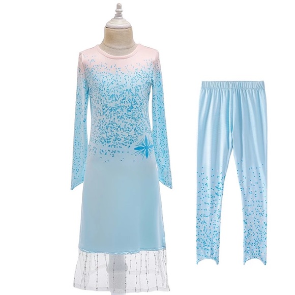 Frozen Elsa costume 2 pieces - Picture 1 of 8